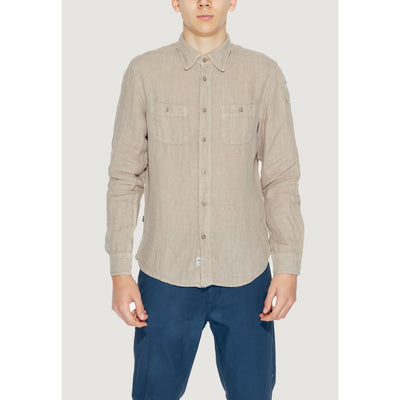 Chemise en lin beige Blauer