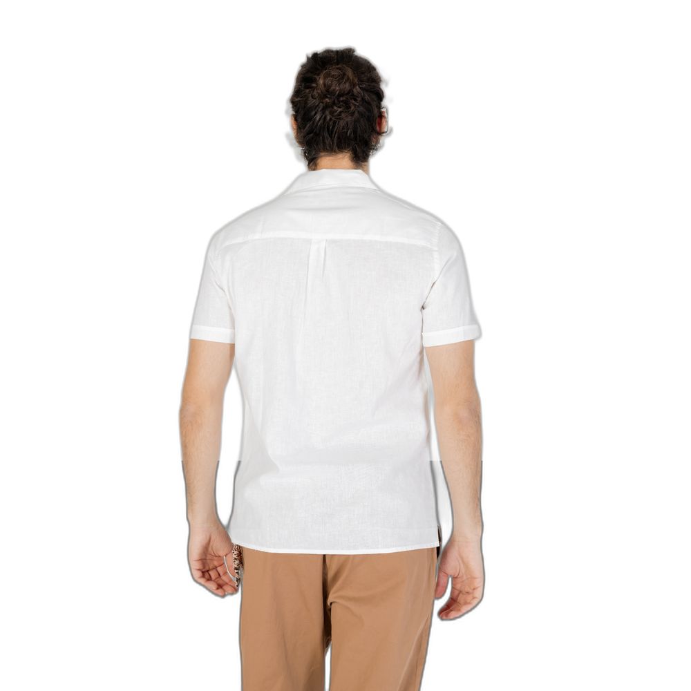 T-shirt à manches courtes en lin blanc Hamaki-Ho