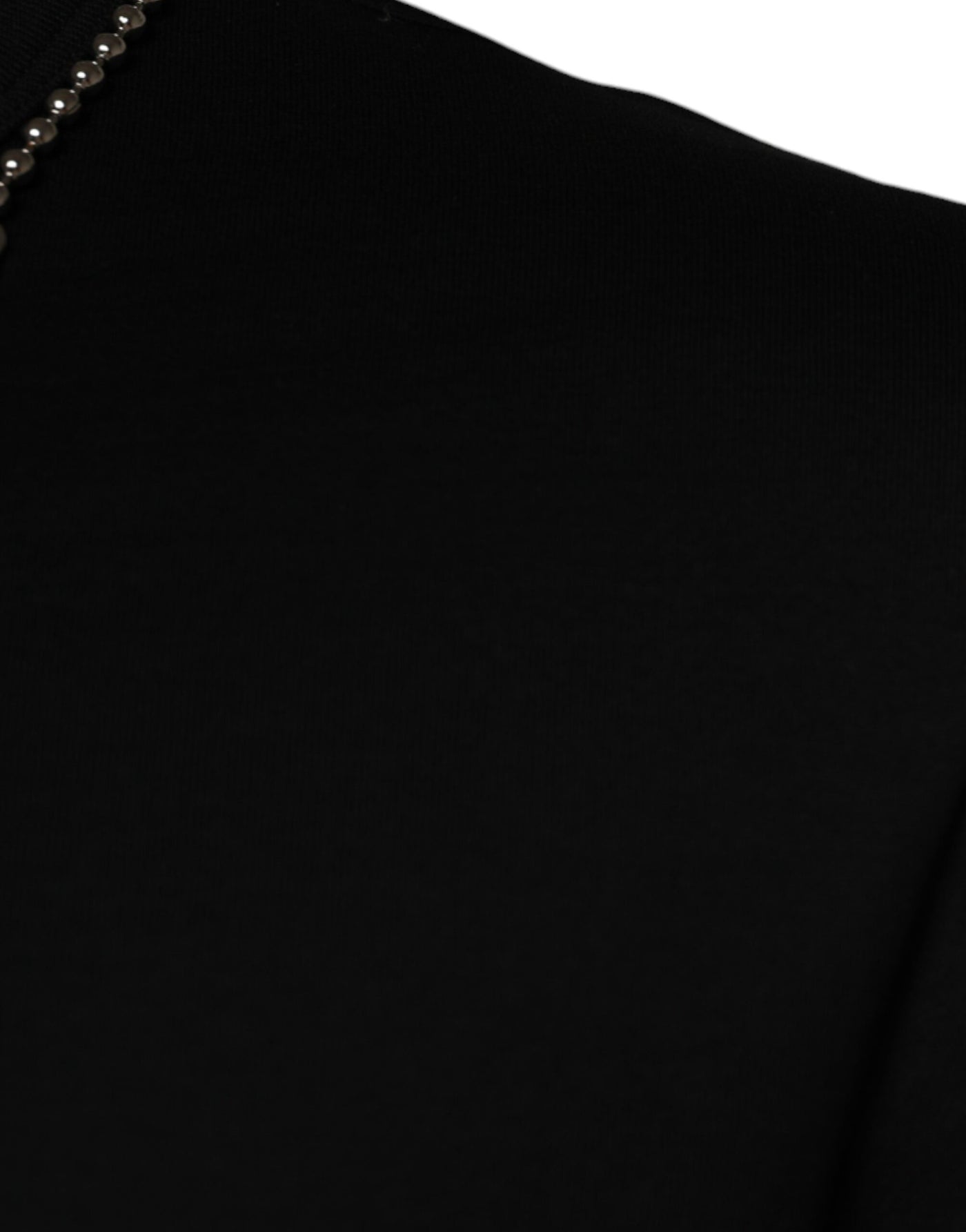 T-shirt en coton noir orné d'un collier Dolce &amp; Gabbana