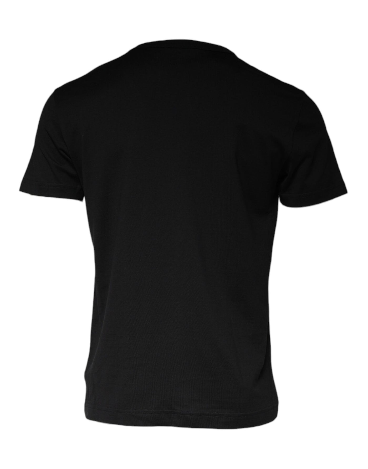 T-shirt en coton noir orné d'un collier Dolce &amp; Gabbana