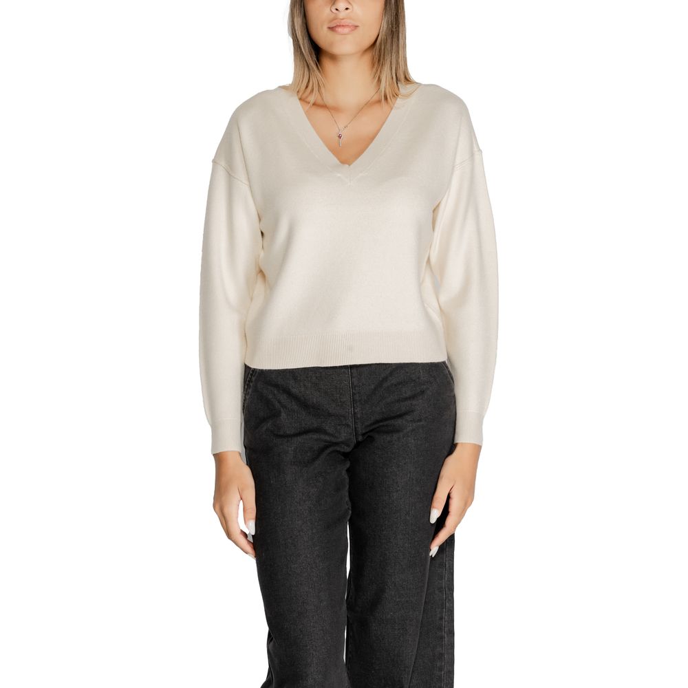 Pull en viscose blanc Vero Moda