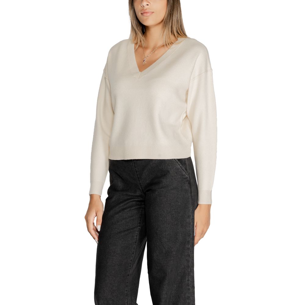 Pull en viscose blanc Vero Moda