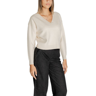 Pull en viscose blanc Vero Moda