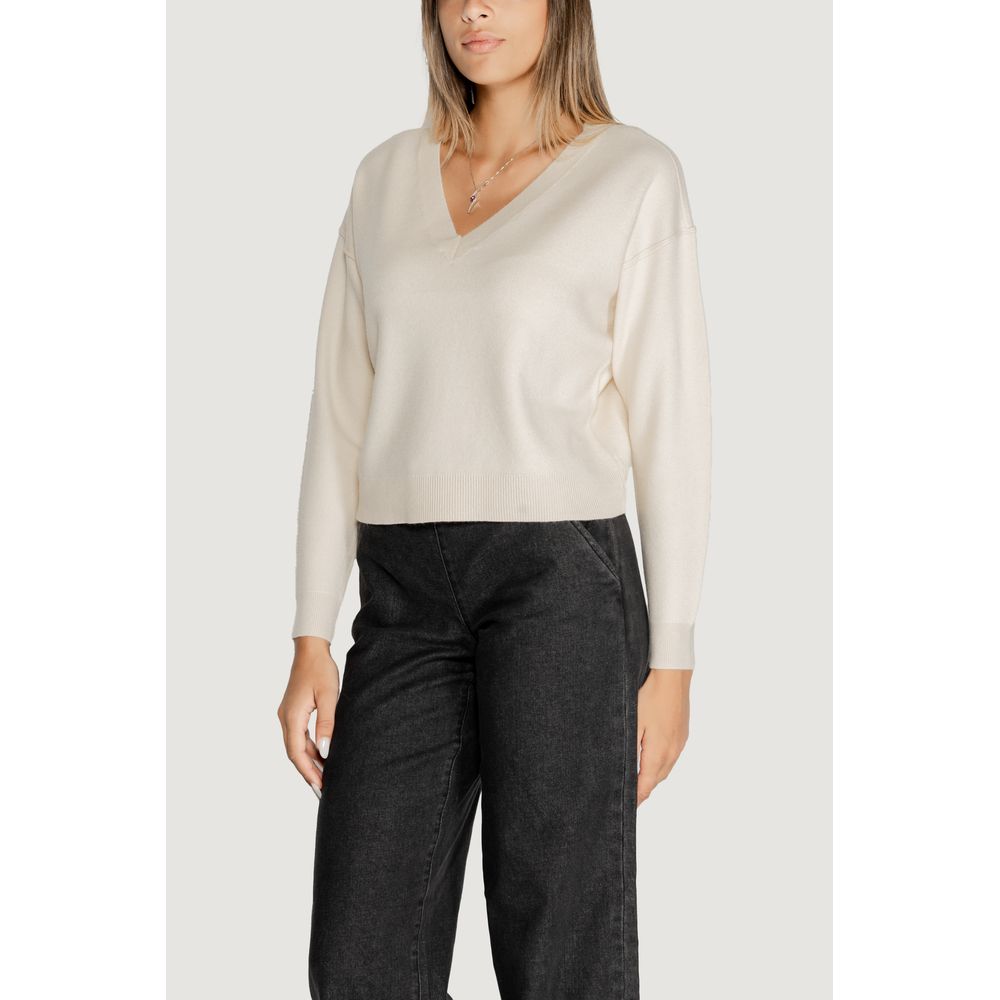 Pull en viscose blanc Vero Moda