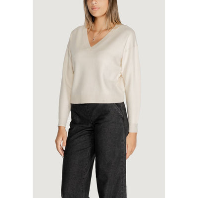 Pull en viscose blanc Vero Moda