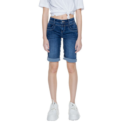 Bermuda en coton bleu Street One