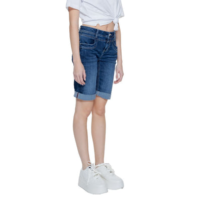 Bermuda en coton bleu Street One