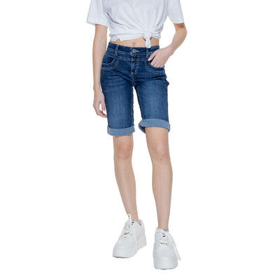 Bermuda en coton bleu Street One