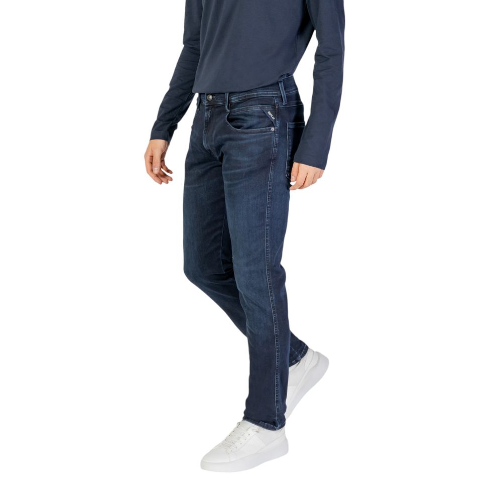 Replay blauwe katoenen jeans en broek