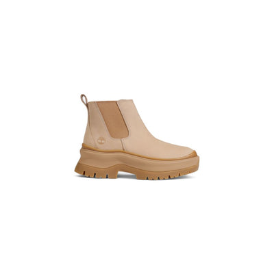 Bottines en cuir suédé beige Timberland