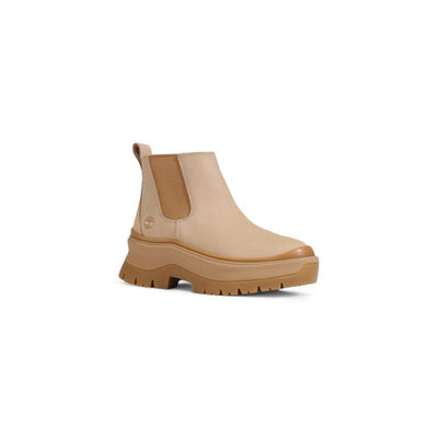Bottines en cuir suédé beige Timberland