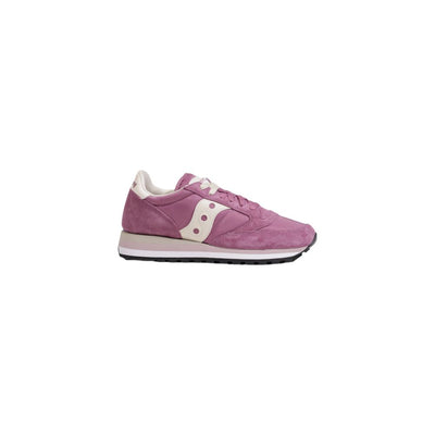 Baskets en cuir suédé rose Saucony