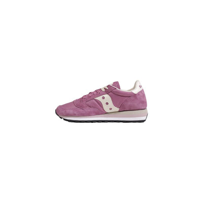 Baskets en cuir suédé rose Saucony