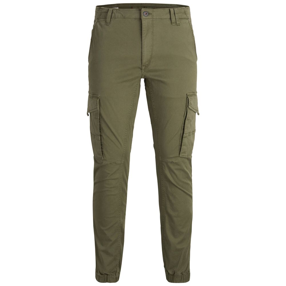Jack Jones Groene Katoenen Skinny Broek