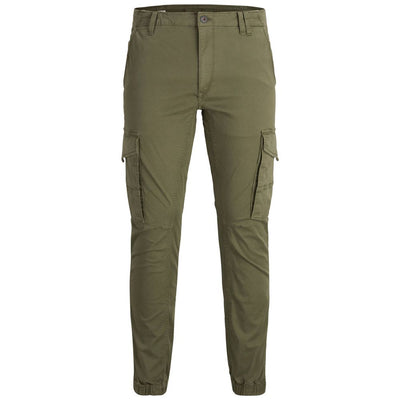 Jack Jones Groene Katoenen Skinny Broek