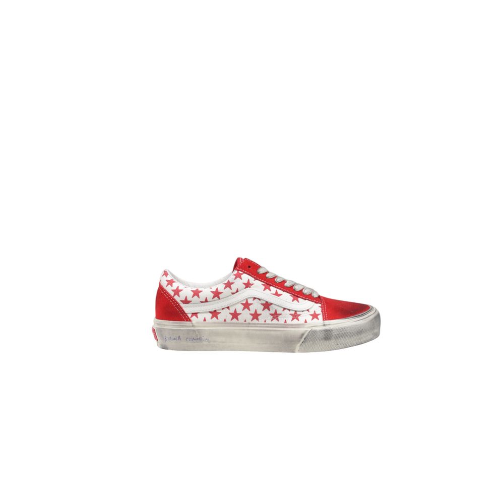 Baskets en cuir suédé rouge Vans