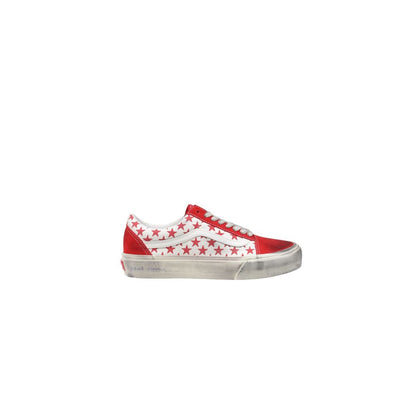 Baskets en cuir suédé rouge Vans