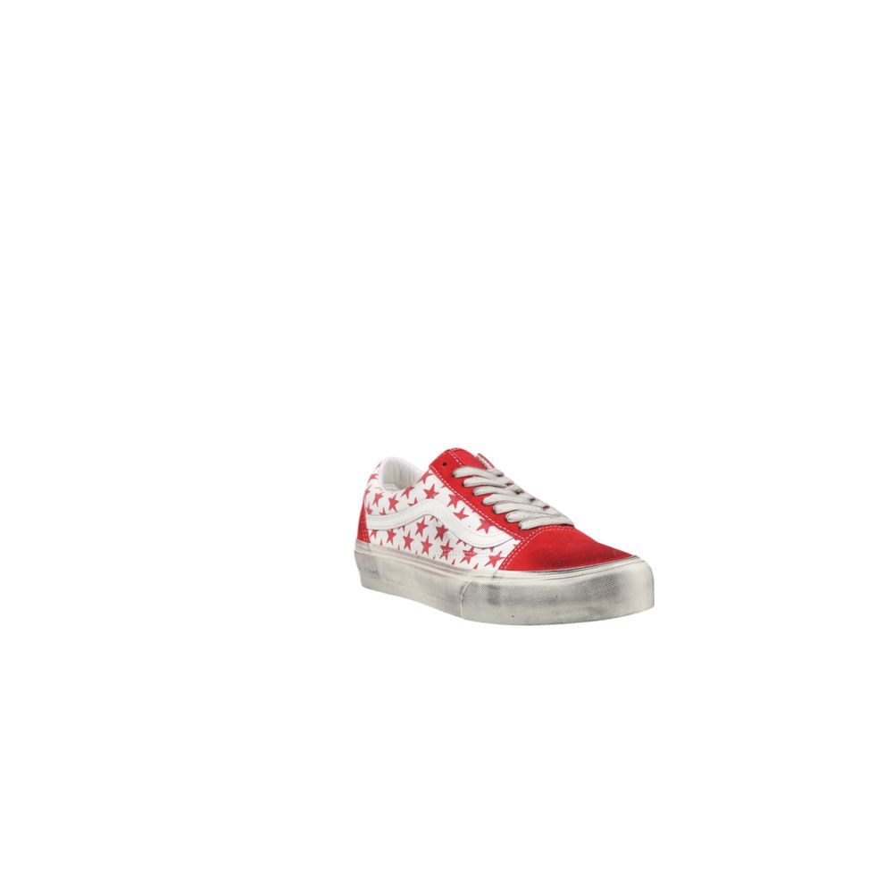 Baskets en cuir suédé rouge Vans