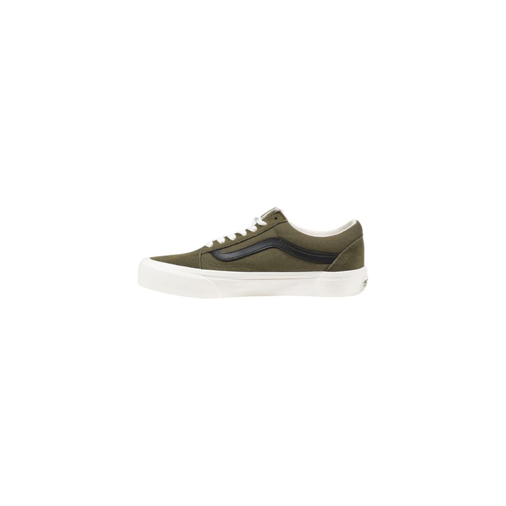 Baskets en cuir vert Vans