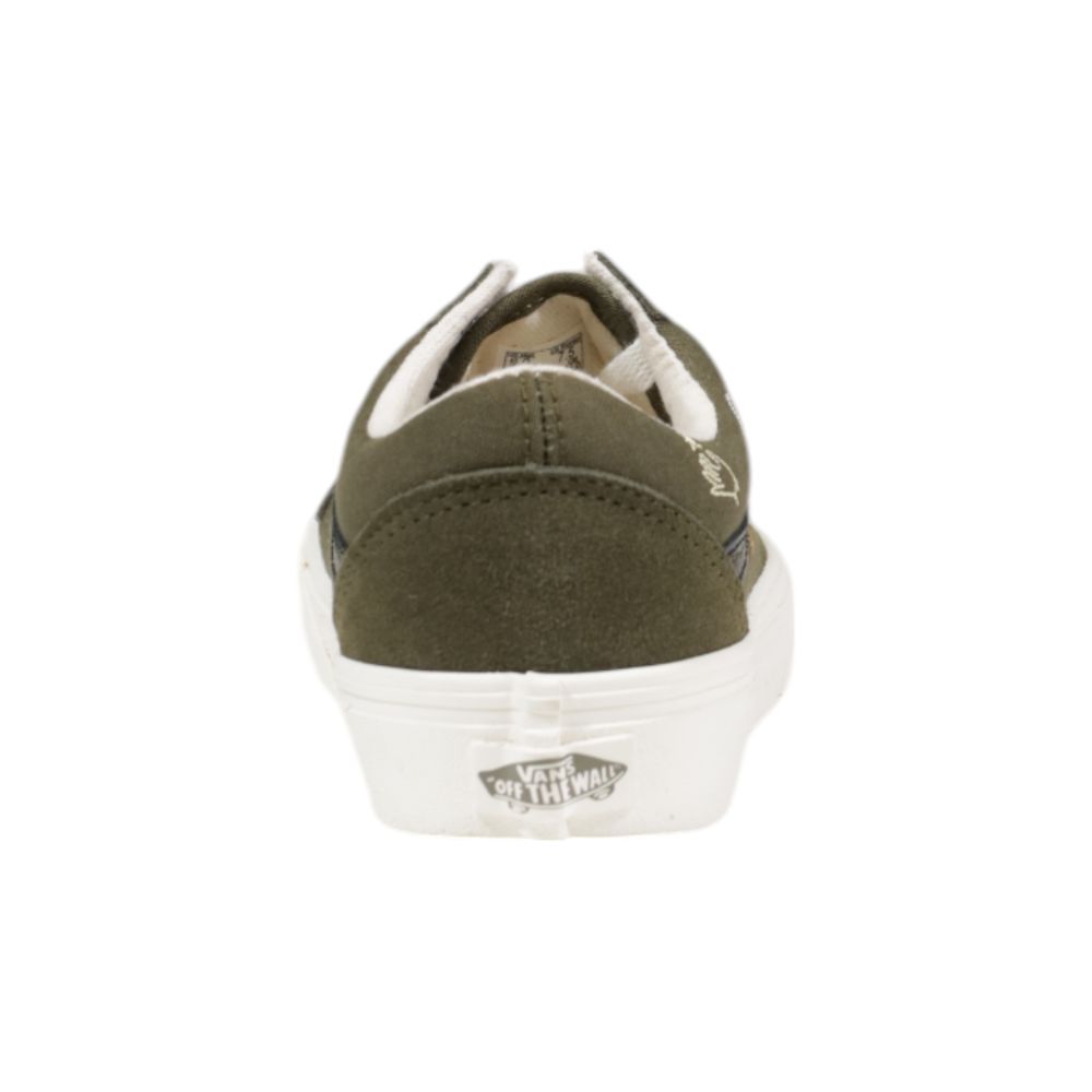 Baskets en cuir vert Vans