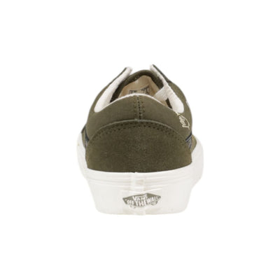 Baskets en cuir vert Vans