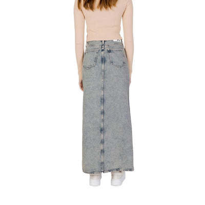 Jupe en coton bleu Calvin Klein Jeans