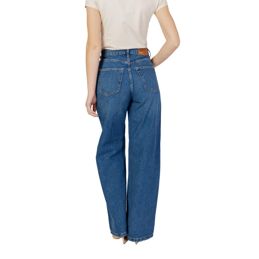 Jean coupe décontractée en coton bleu Only