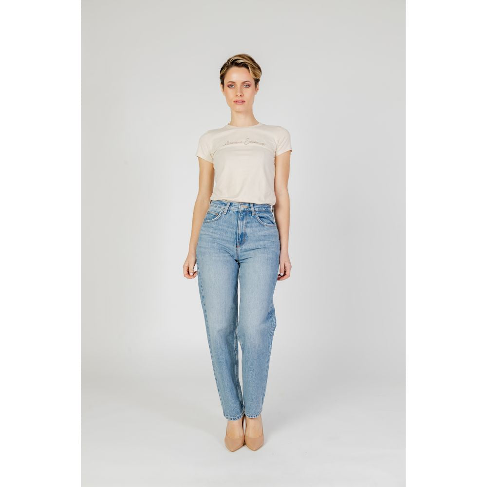 Jean et pantalon en coton bleu clair uniquement