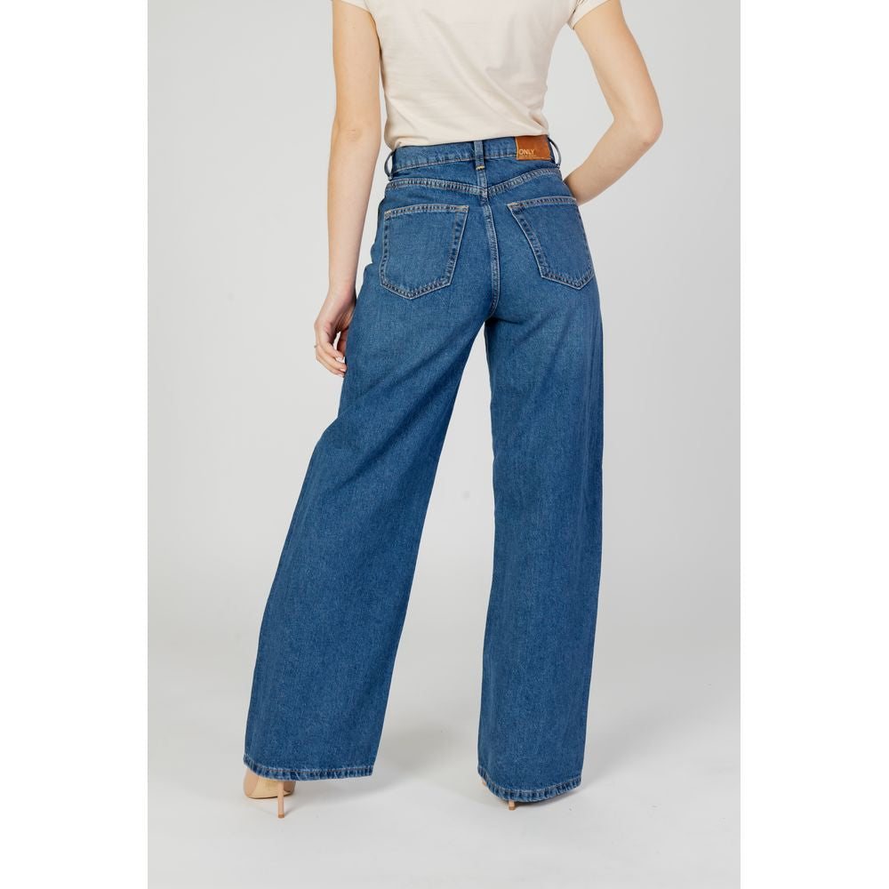 Jean coupe décontractée en coton bleu Only