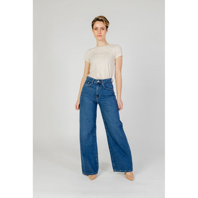 Jean coupe décontractée en coton bleu Only