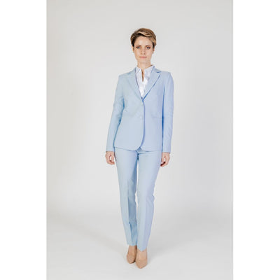 Blazer bleu en polyester Sandro Ferrone