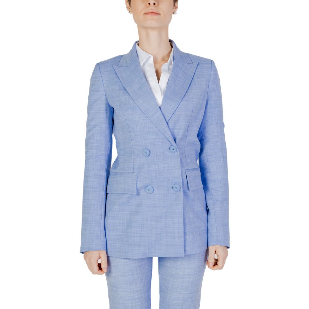 Blazer en viscose bleu Sandro Ferrone