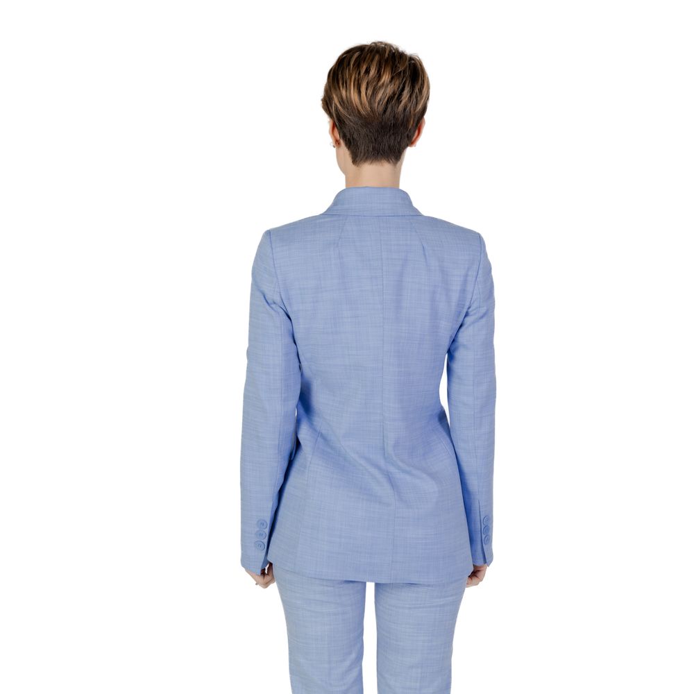 Blazer en viscose bleu Sandro Ferrone