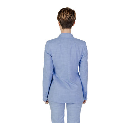 Blazer en viscose bleu Sandro Ferrone
