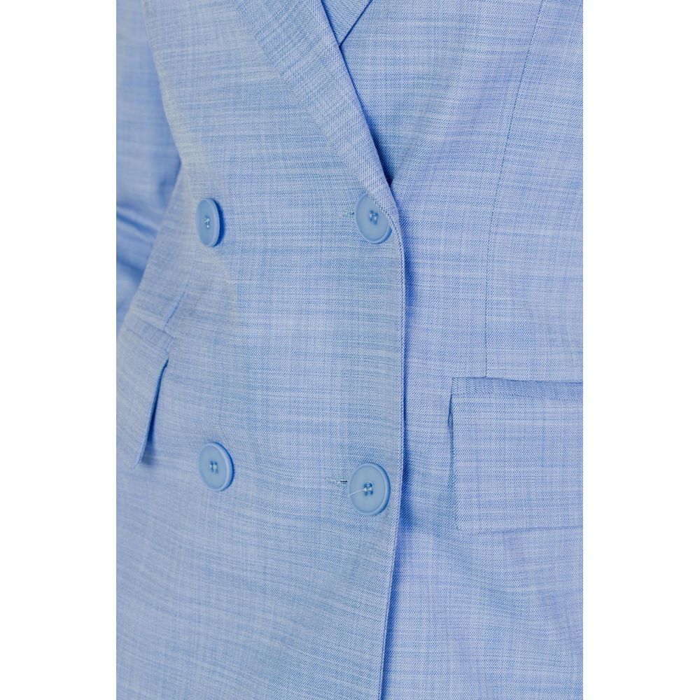 Blazer en viscose bleu Sandro Ferrone