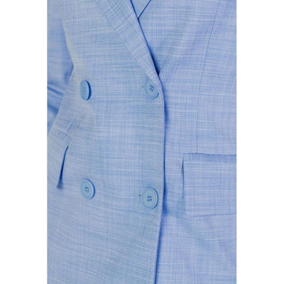 Blazer en viscose bleu Sandro Ferrone