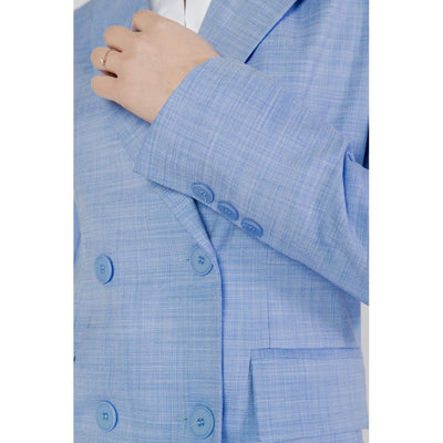 Blazer en viscose bleu Sandro Ferrone