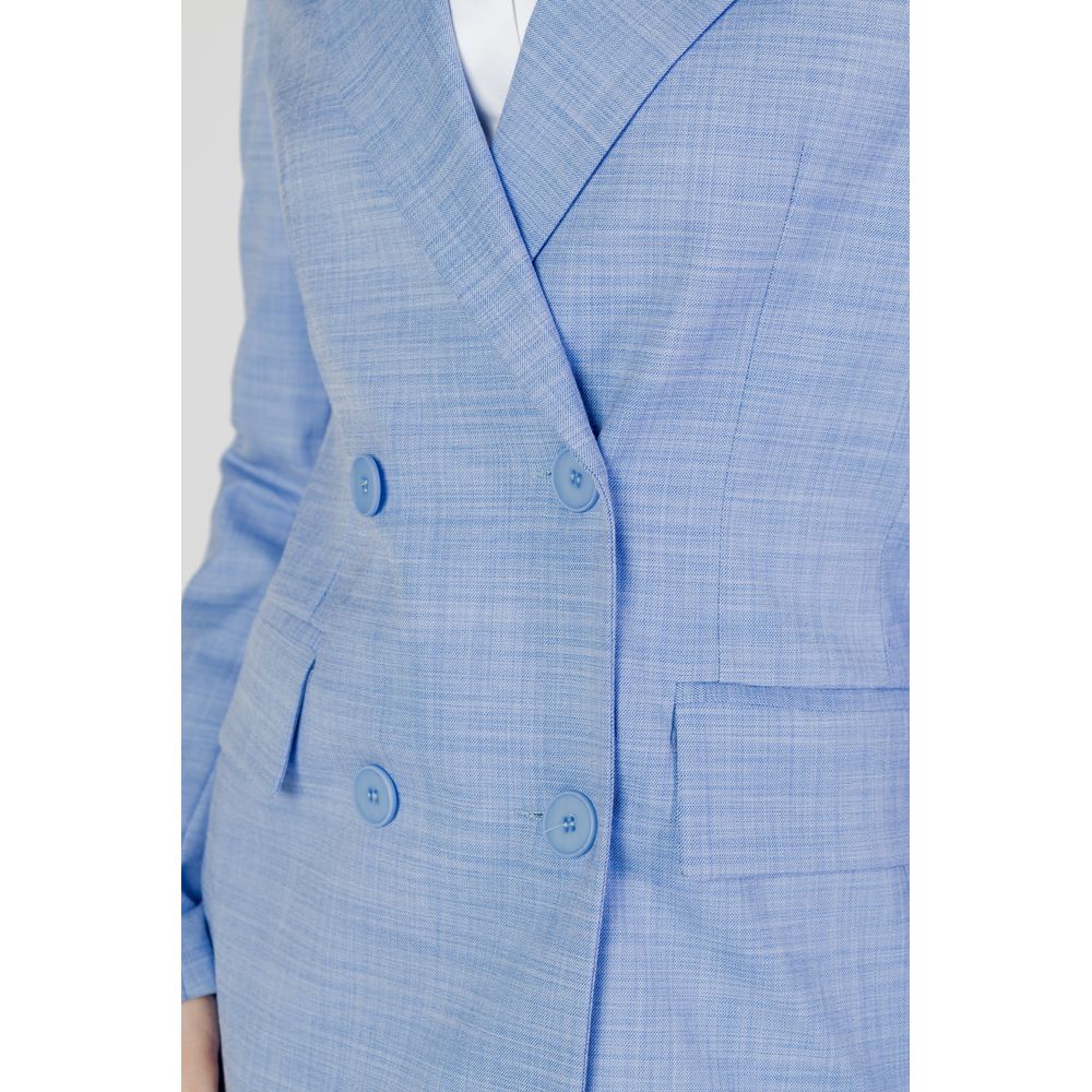 Blazer en viscose bleu Sandro Ferrone