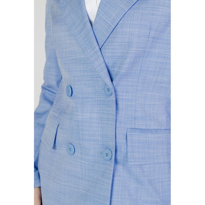 Blazer en viscose bleu Sandro Ferrone