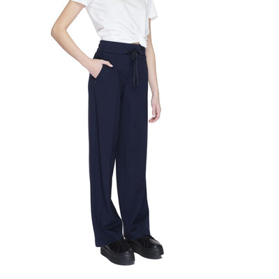 Pantalon en viscose bleu Street One
