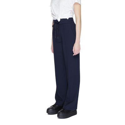 Pantalon en viscose bleu Street One