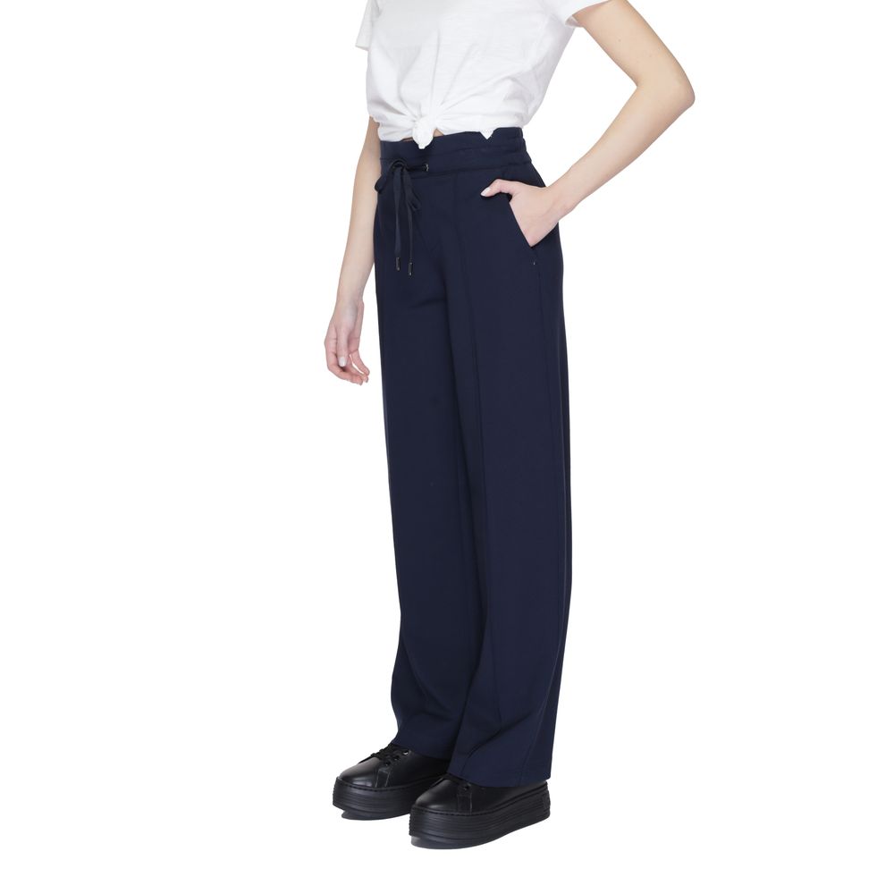 Pantalon en viscose bleu Street One