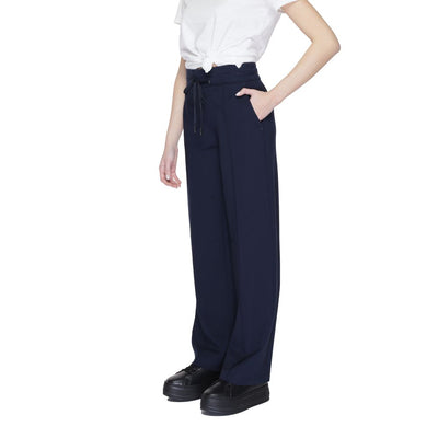 Pantalon en viscose bleu Street One