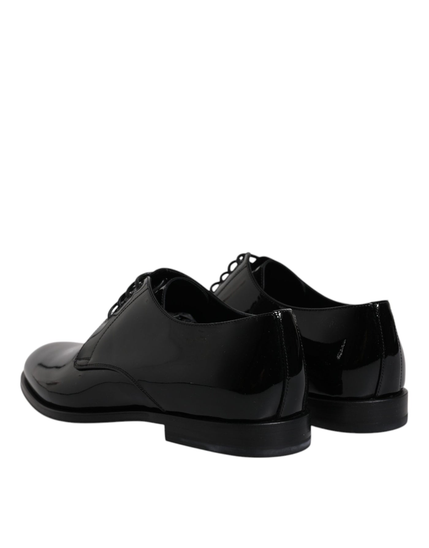 Dolce &amp; Gabbana Zwarte Patentleren Derby Formele Schoenen