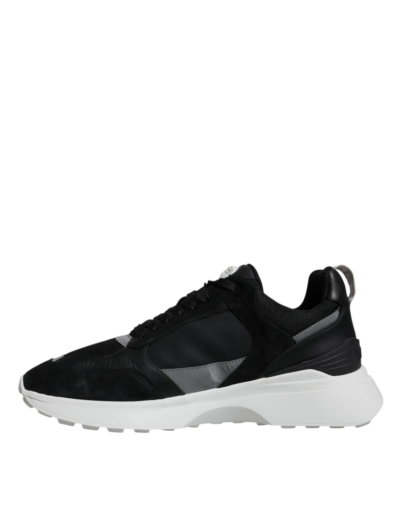 Versace Zwarte Canvas Quad Fabric Medusa Lage Sneakers