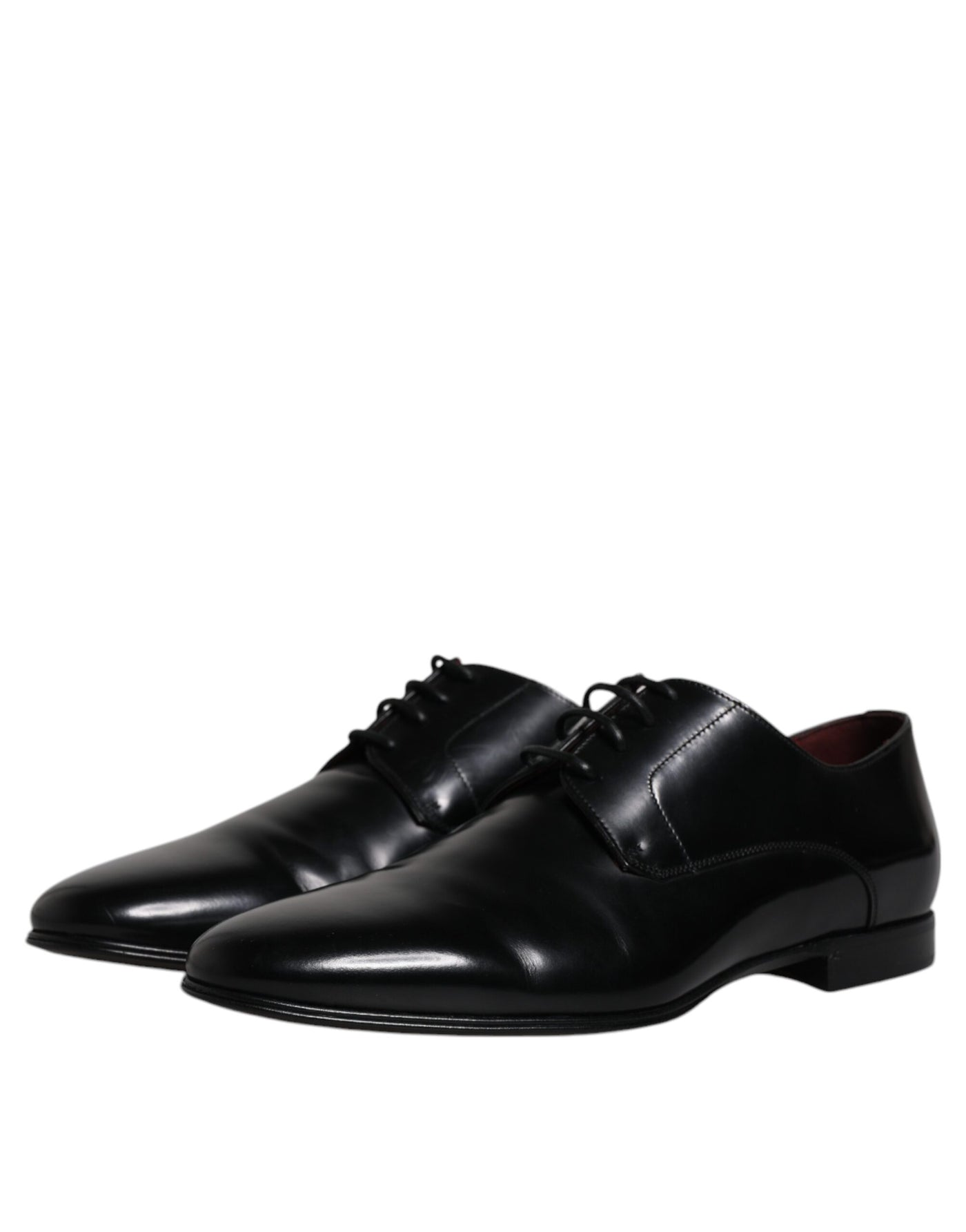 Dolce &amp; Gabbana Zwarte Leren Veterschoenen voor Heren