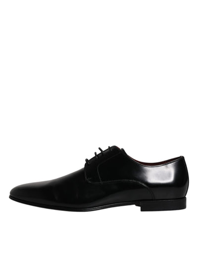 Dolce &amp; Gabbana Zwarte Leren Veterschoenen voor Heren