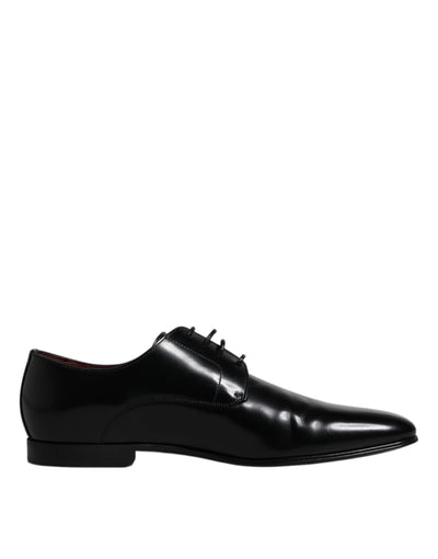 Dolce &amp; Gabbana Zwarte Leren Veterschoenen voor Heren