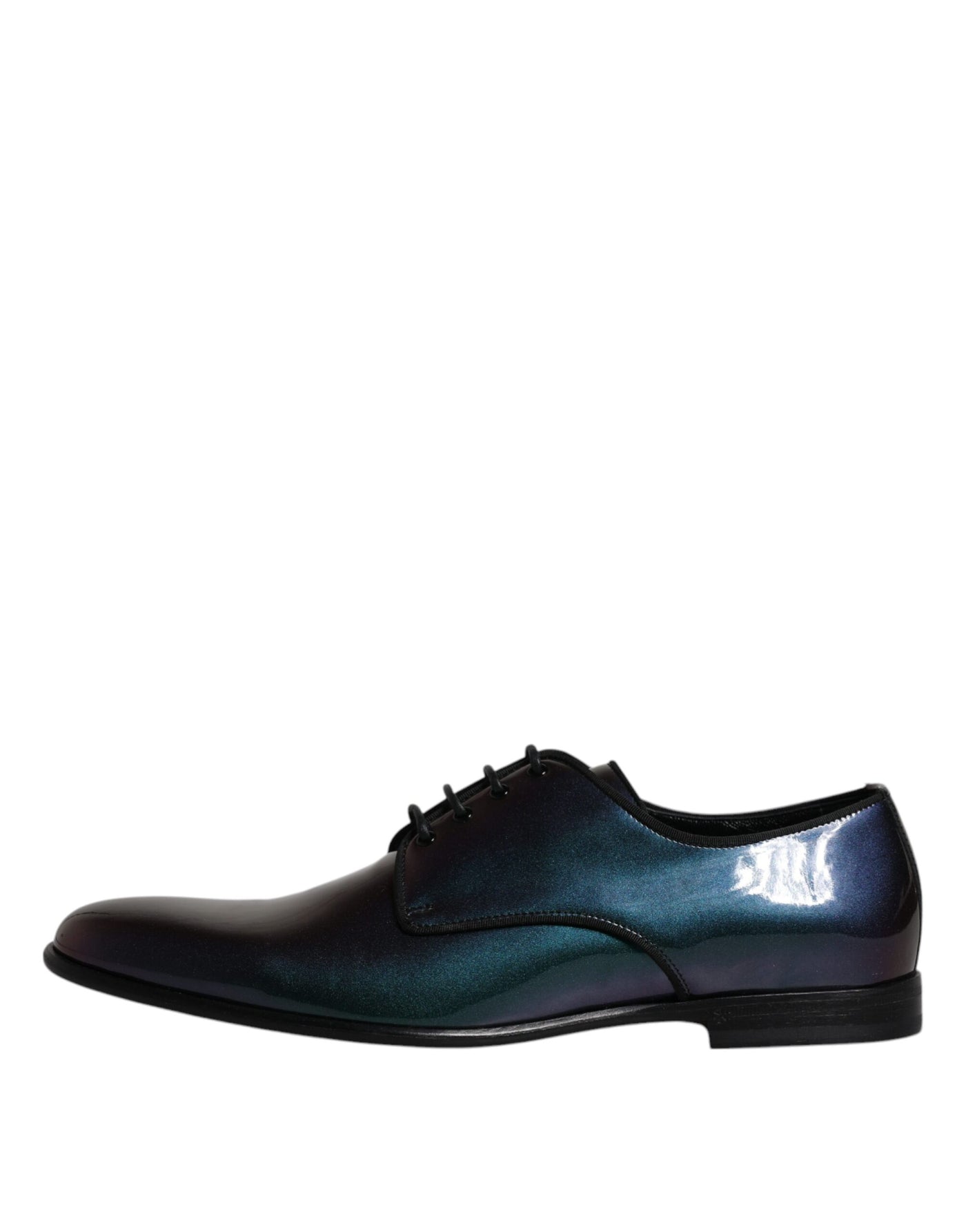Dolce &amp; Gabbana Peacock Patent Leather Derby Herenschoenen