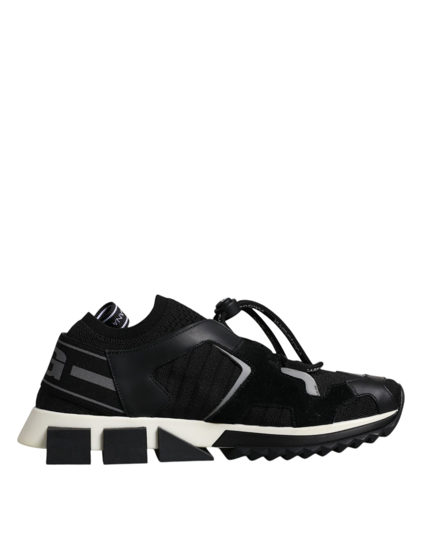 Dolce &amp; Gabbana Zwart Wit Logo Sorrento Heren Sneakers Schoenen